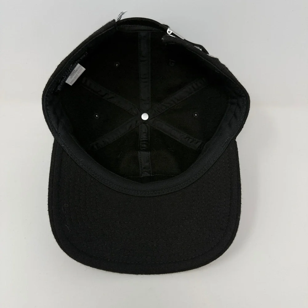 NWT Fort George Beer Black Fort Cap Hat Coal Custom Headwear Division Wool Blend